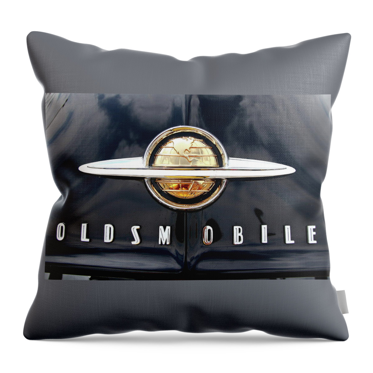 Oldsmobile Throw Pillow featuring the photograph World Class by Lens Art Photography By Larry Trager