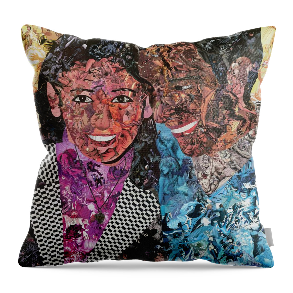Love Throw Pillow featuring the mixed media Young Love by Joshua Redman