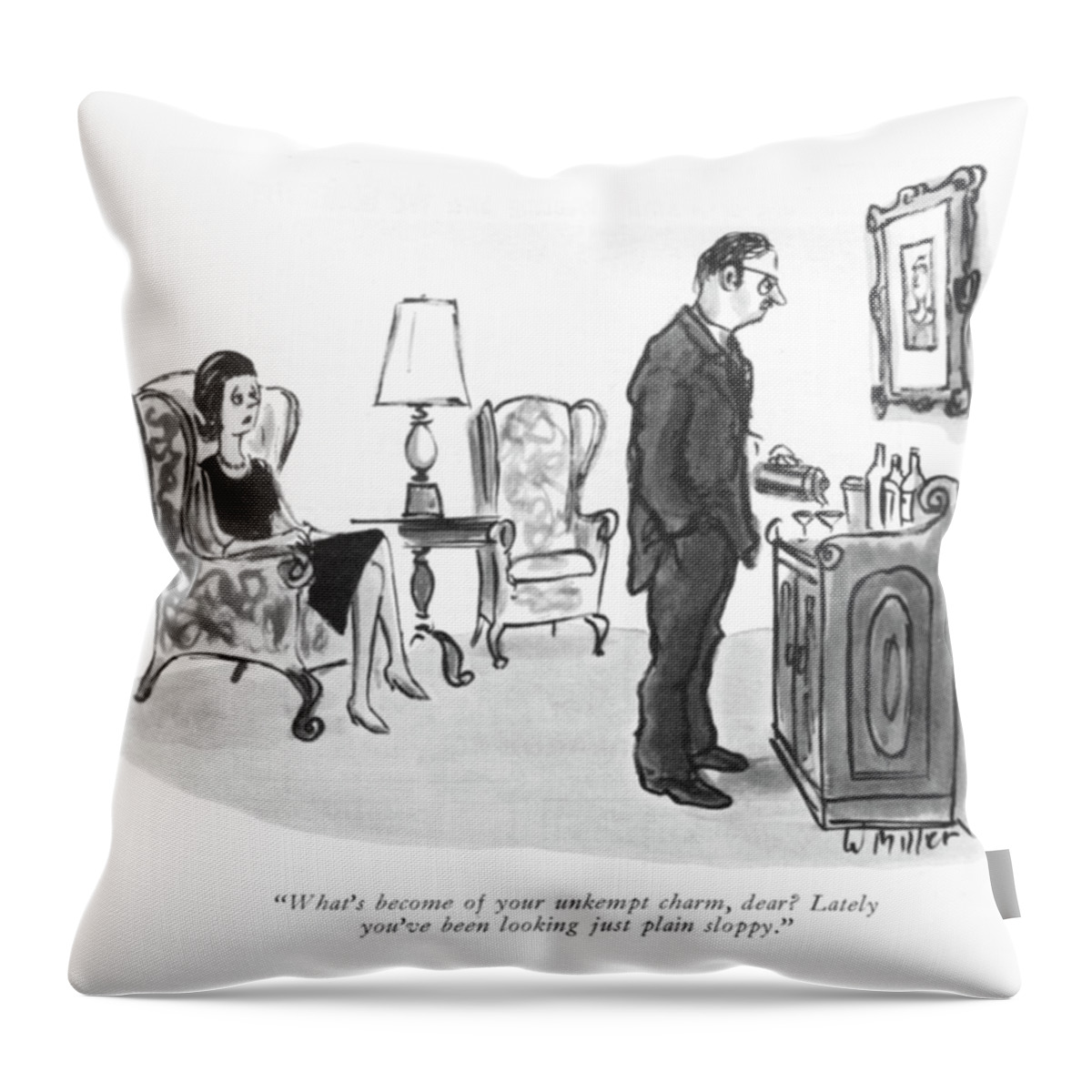 Your Unkempt Charm Throw Pillow