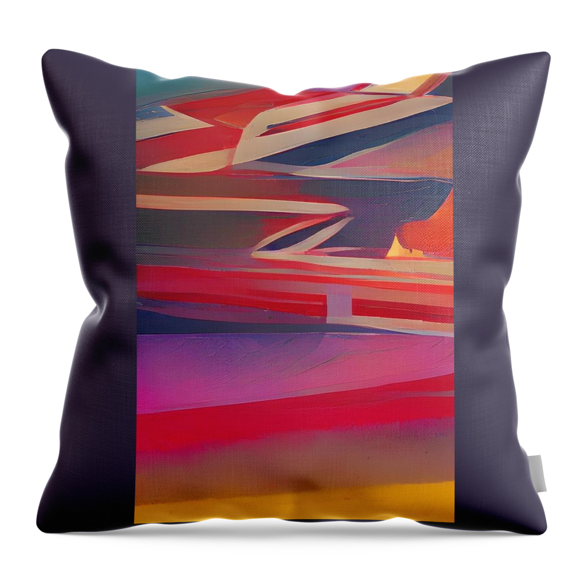  Throw Pillow featuring the digital art ZigZag by Rod Turner