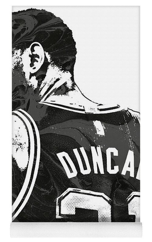 Tim Duncan SAN ANTONIO SPURS PIXEL ART 3 T-Shirt by Joe Hamilton