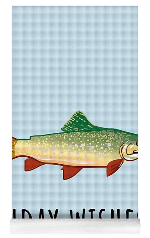 Fishing Birthday Card - Cute Fishing Card - Birthday Wishes For A Guy Who  Fishes Yoga Mat by Joey Lott - Pixels