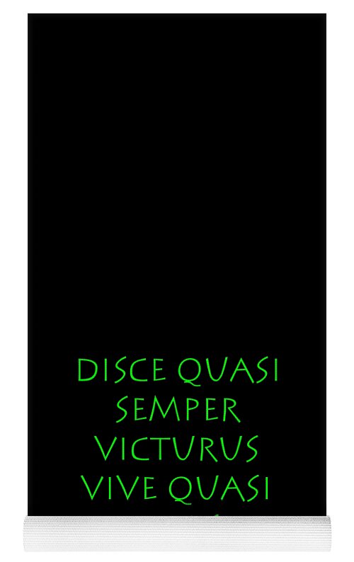 Disce quasi semper victurus vive quasi cras #3 Yoga Mat by Vidddie