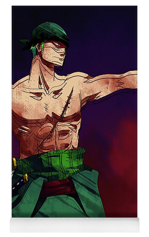 Roronoa Zoro One Piece #12 Duvet Cover by Enid Monahan - Pixels