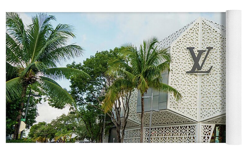 LV Louis Vuitton Design District Miami Shower Curtain by Felix Mizioznikov  - Pixels