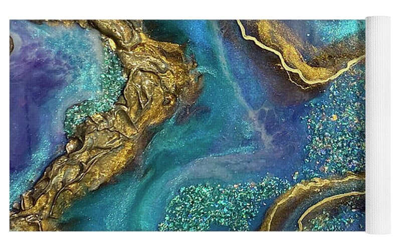 Opal epoxy art on wood, resin painting, geode wall art, luxury
