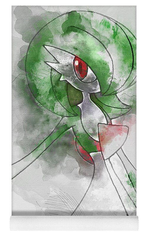 Pokemon Gardevoir Abstract Portrait - by Diana Van Greeting Card by Diana  Van