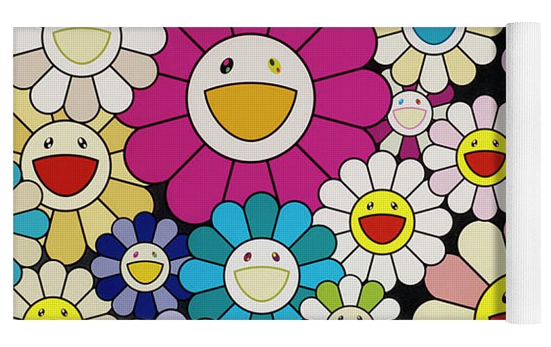 Takashi Murakami Flower  Murakami flower, Mini canvas art, Coloring book  art
