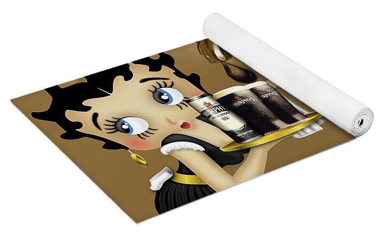 Betty Boop with Umbrella and Stroller Yoga Mat