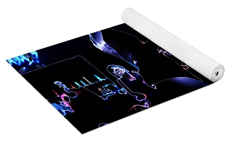 Pulp Fiction Neon Dance Floor Yoga Mat For Sale By Brian Reaves