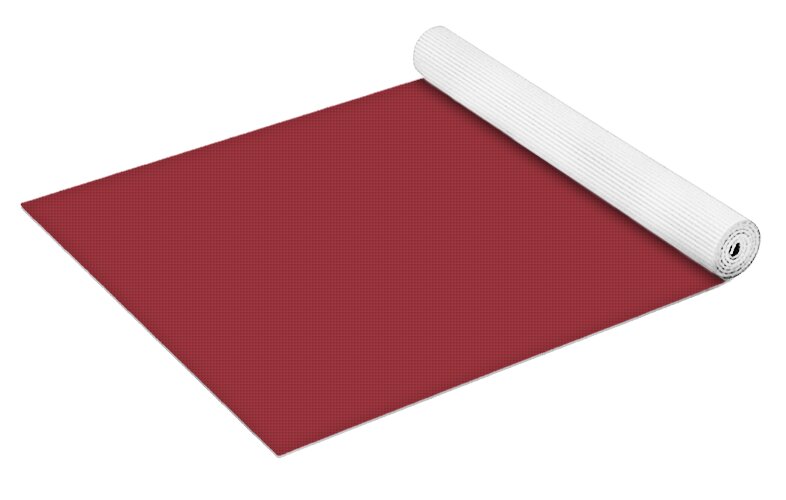 Carmine Dark Red Solid Color Pairs To Sherwin Williams Poinsettia SW 6594  Yoga Mat