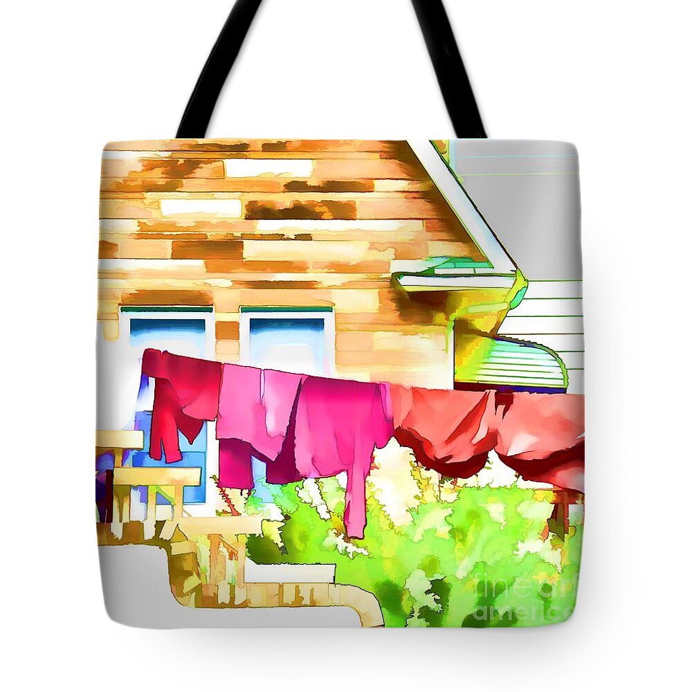 Pennsylvania Tote Bag featuring the painting A Summer's Day - Digital Art by Robyn King