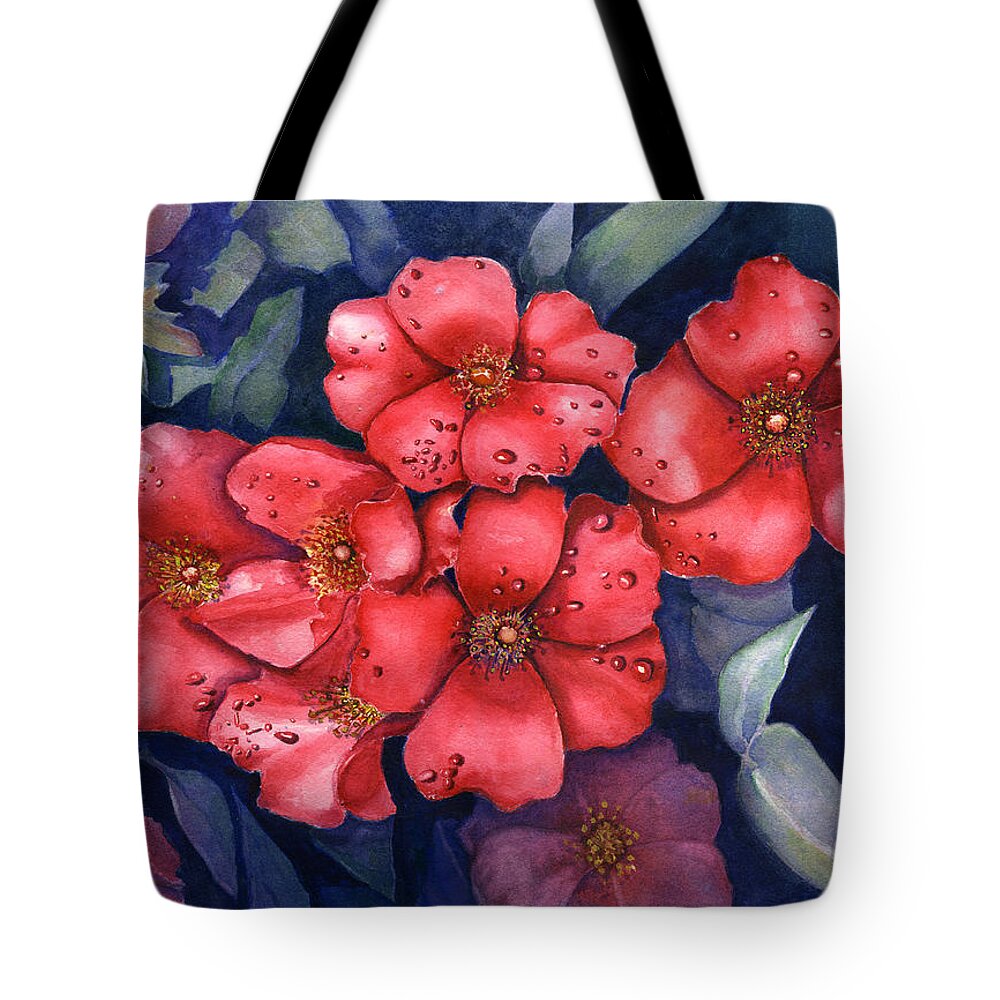 Dew Tote Bag featuring the painting Dew Drop In by Jane Ricker
