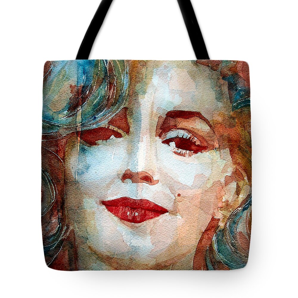 Marilyn Monroe Tote Bag featuring the painting Marilyn  by Paul Lovering