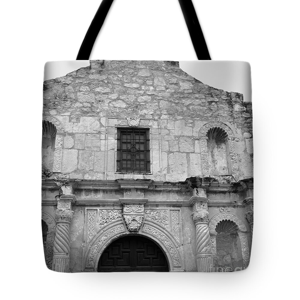 Mission Tote Bag featuring the photograph Mission San Antonio de Valero San Antonio Texas 1 by Jennifer E Doll