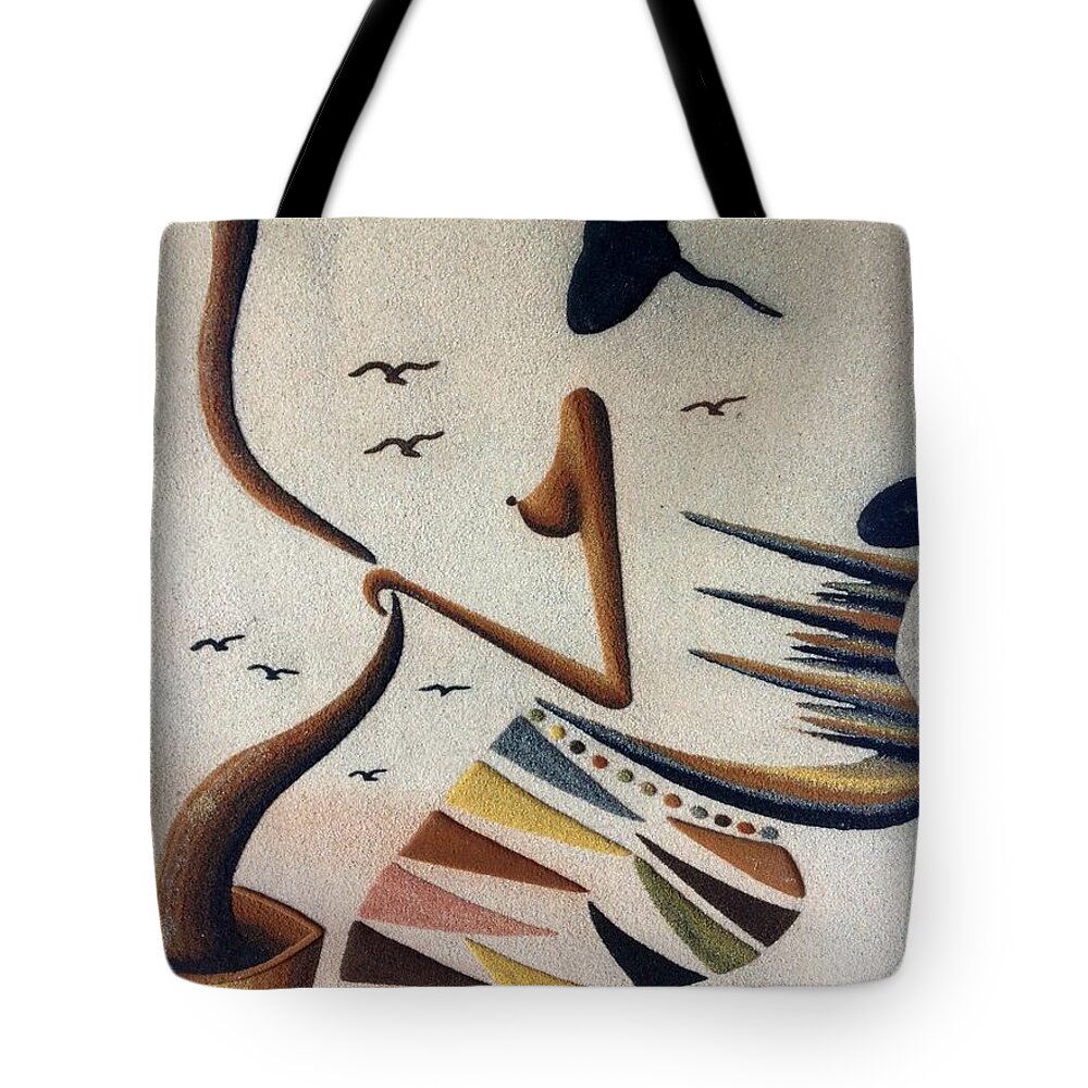 Oasis Gallery Tote Bag featuring the photograph Woman and Child by Fania Simon