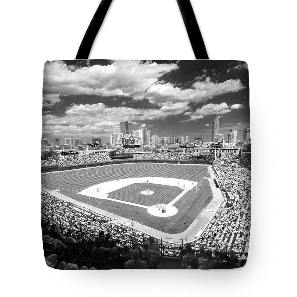Chicago Tote Bag featuring the photograph 0416 Wrigley Field Chicago by Steve Sturgill