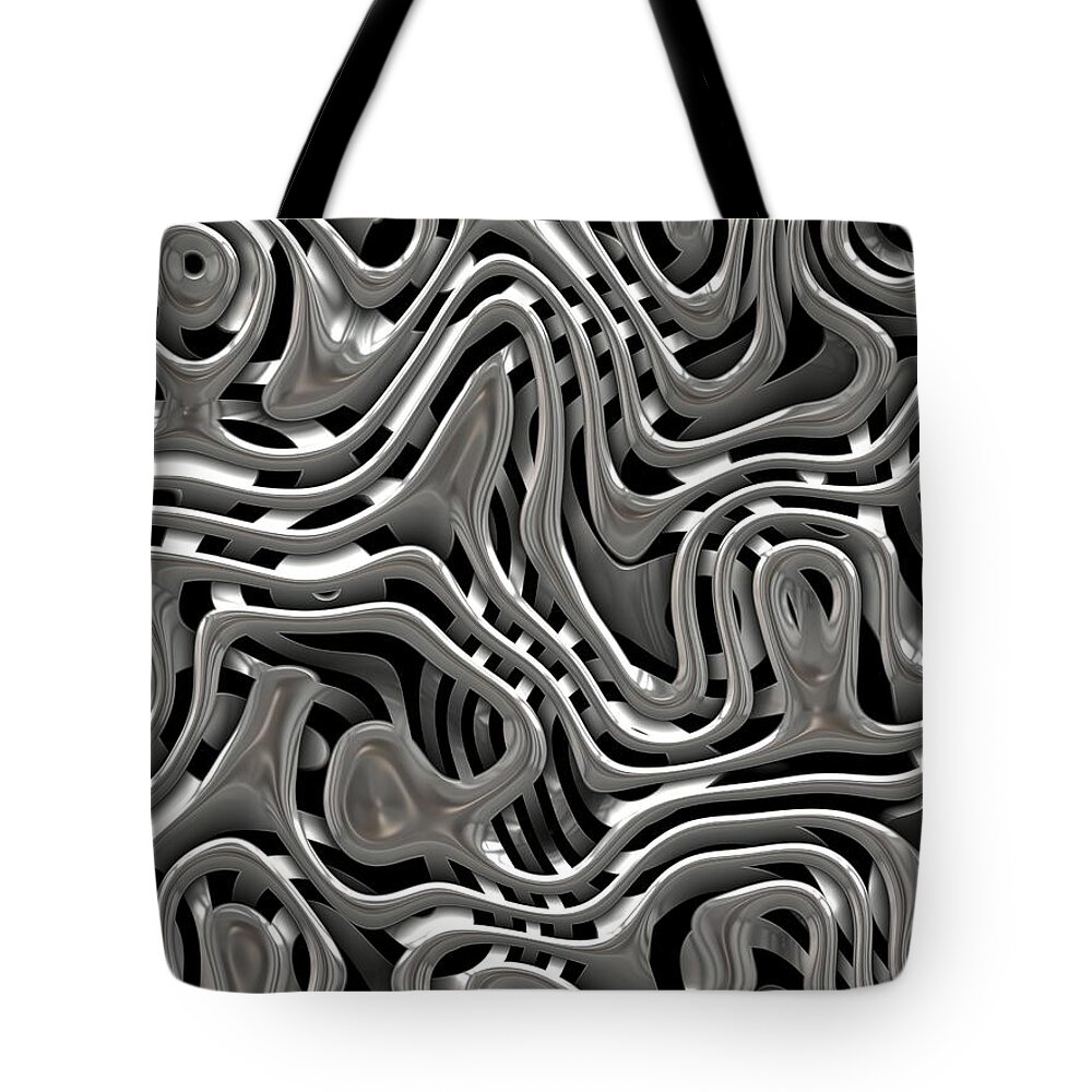 Abstract Airplane Art Tote Bag featuring the painting 0531 by I J T Son Of Jesus
