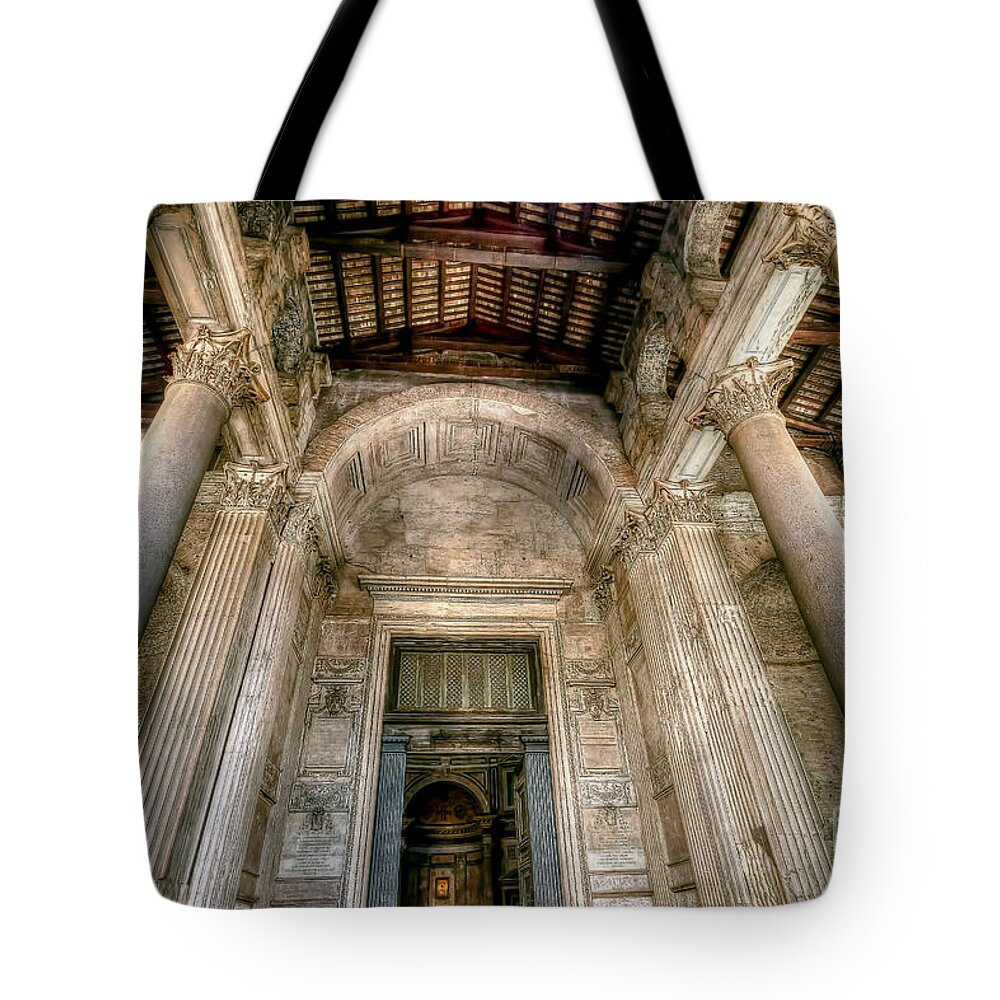 The Tote Bag featuring the photograph 0785 The Pantheon by Steve Sturgill