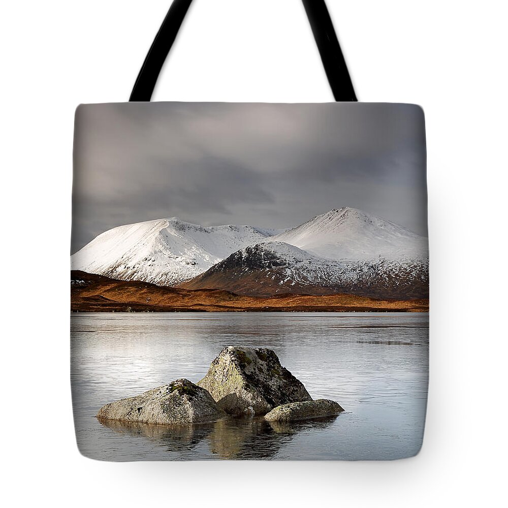 Glencoe Tote Bag featuring the photograph Lochan na h-Achlaise #3 by Grant Glendinning