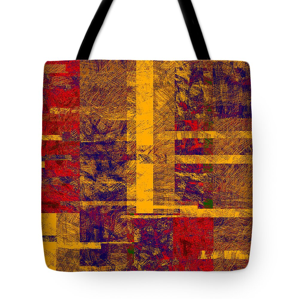 Abstract Tote Bag featuring the digital art 0161 Abstract Thought by Chowdary V Arikatla