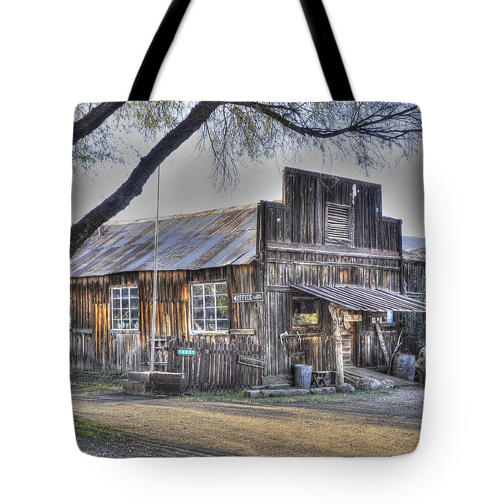 Wendy Elliott Photography Tote Bag featuring the photograph 1910 Stage Coach Stop by Wendy Elliott