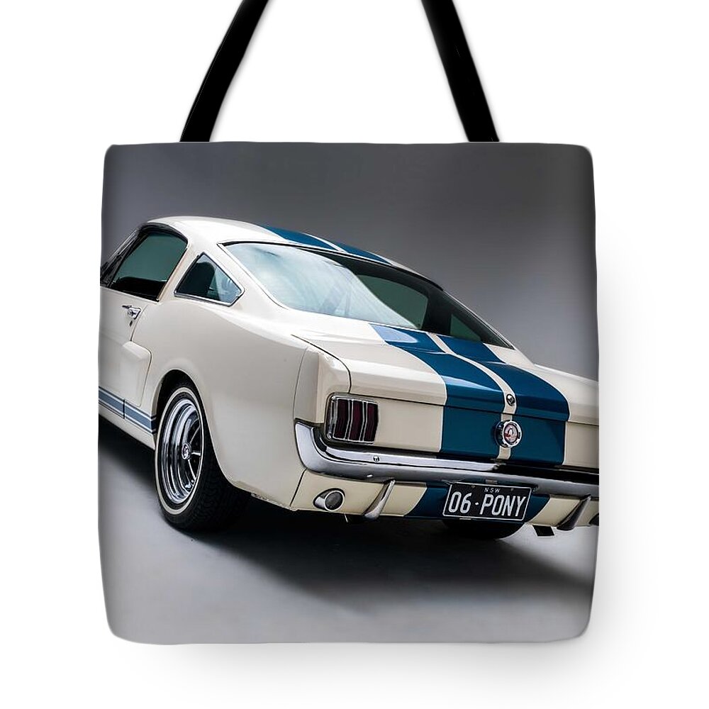 Car Tote Bag featuring the photograph 1966 Mustang GT350 by Gianfranco Weiss