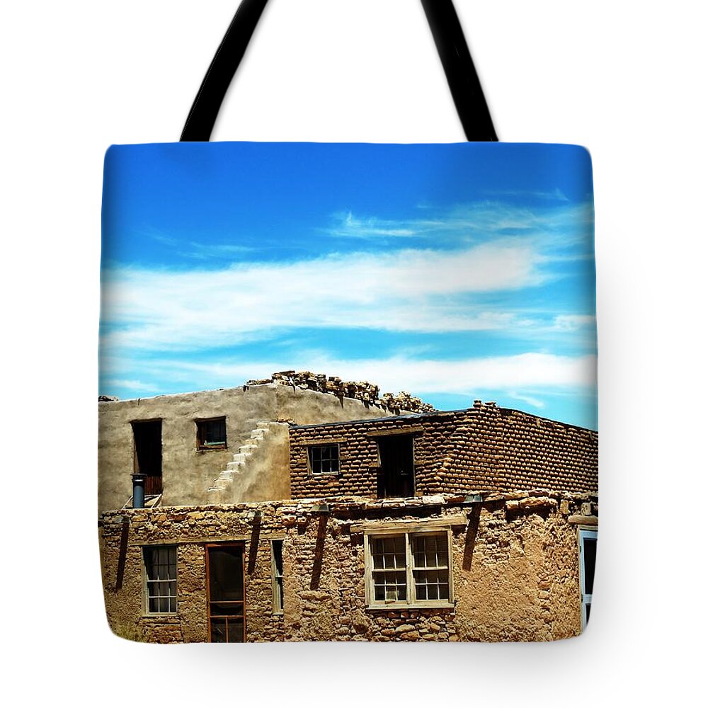 Adobe Tote Bag featuring the photograph Adobe #1 by Vijay Sharon Govender