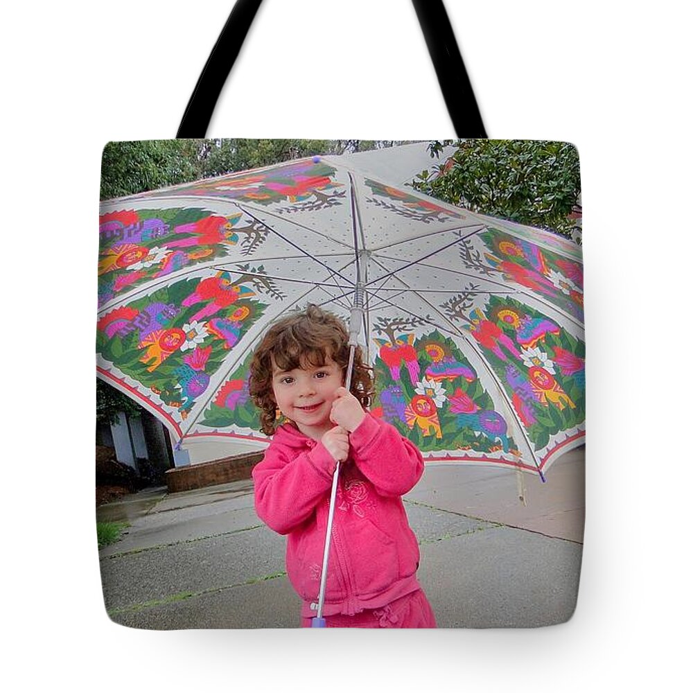 Umbrella Tote Bag featuring the photograph Adventure by Nick David