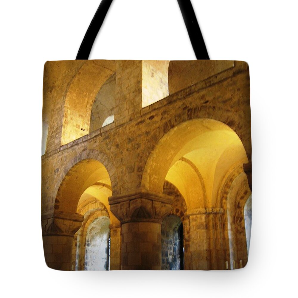 St. John's Chapel Tote Bag featuring the photograph Arches by Denise Railey