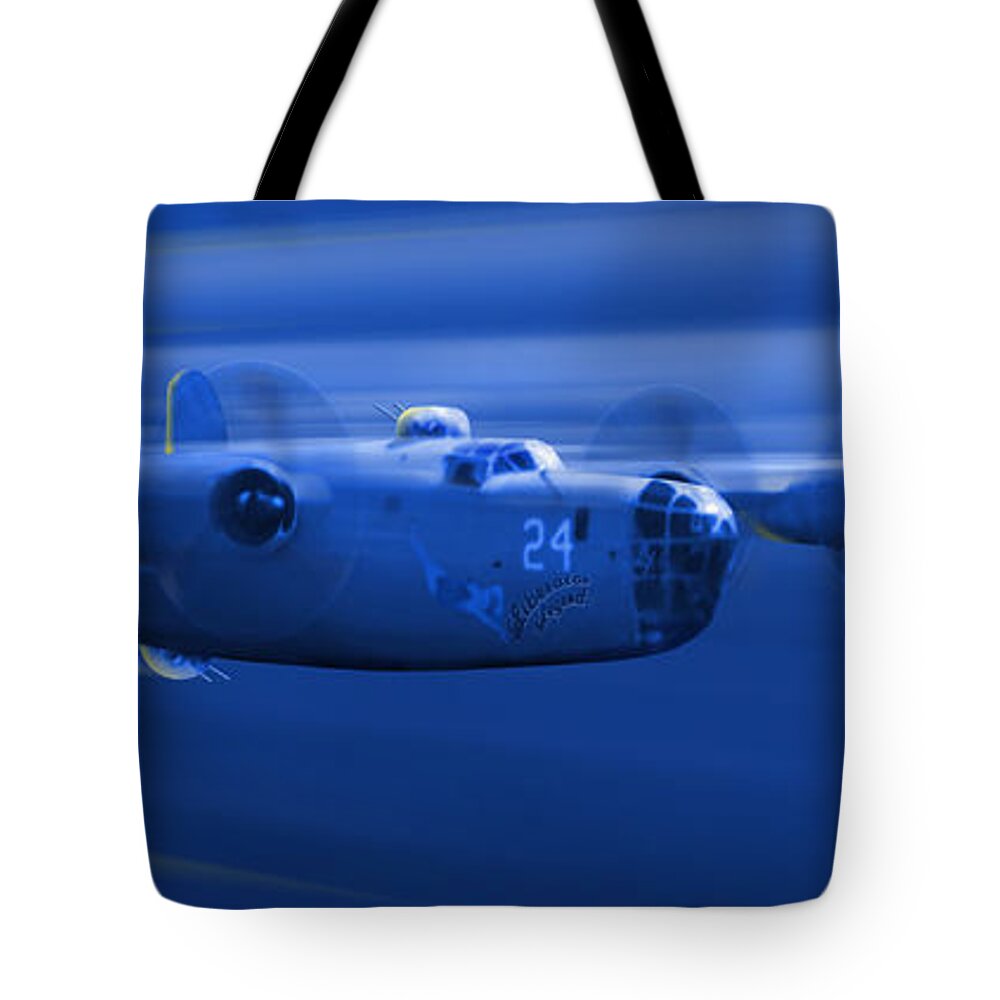 Warbirds Tote Bag featuring the photograph B-24 Liberator Legend #1 by Mike McGlothlen
