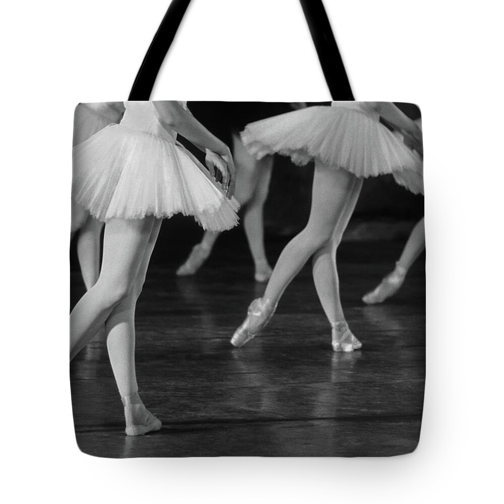 Ballet Dancer Tote Bag featuring the photograph Ballerinas #1 by Ihsanyildizli