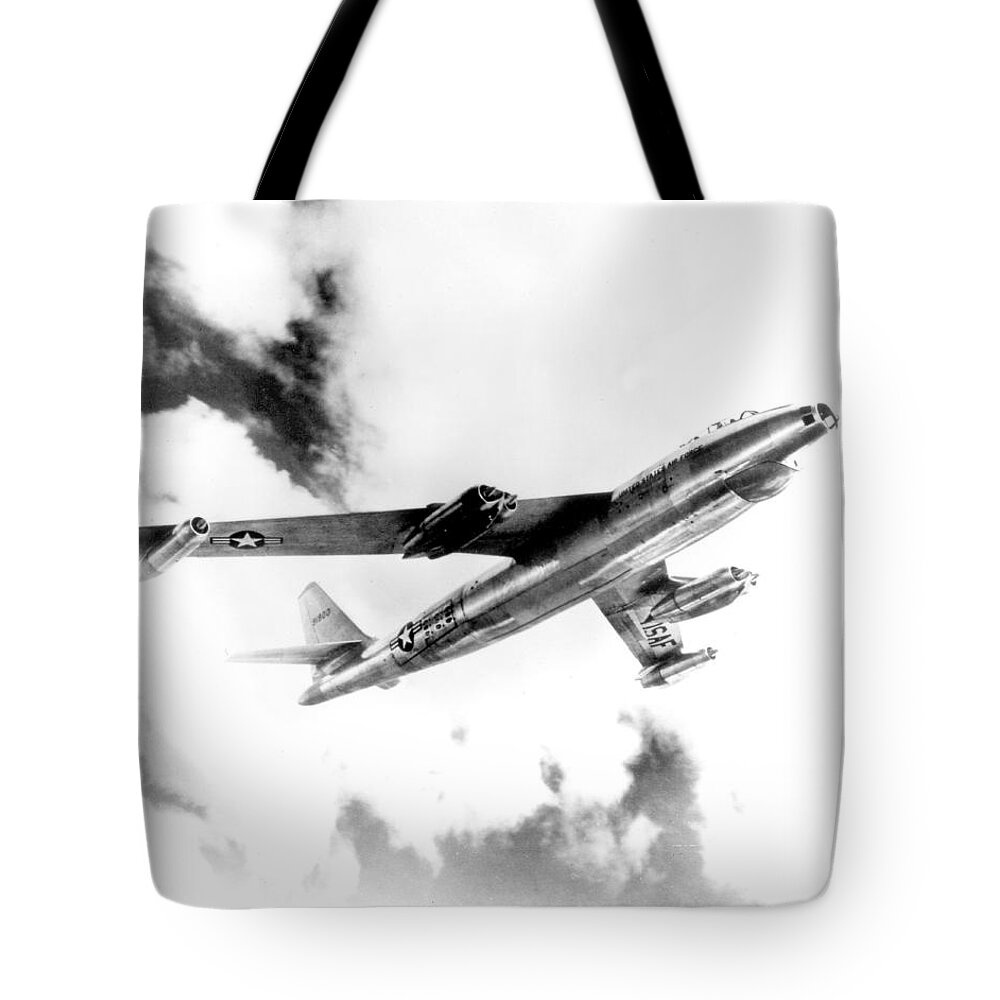 Boeing B-47 Stratojet, Wing-swept Tote Bag by Science Source