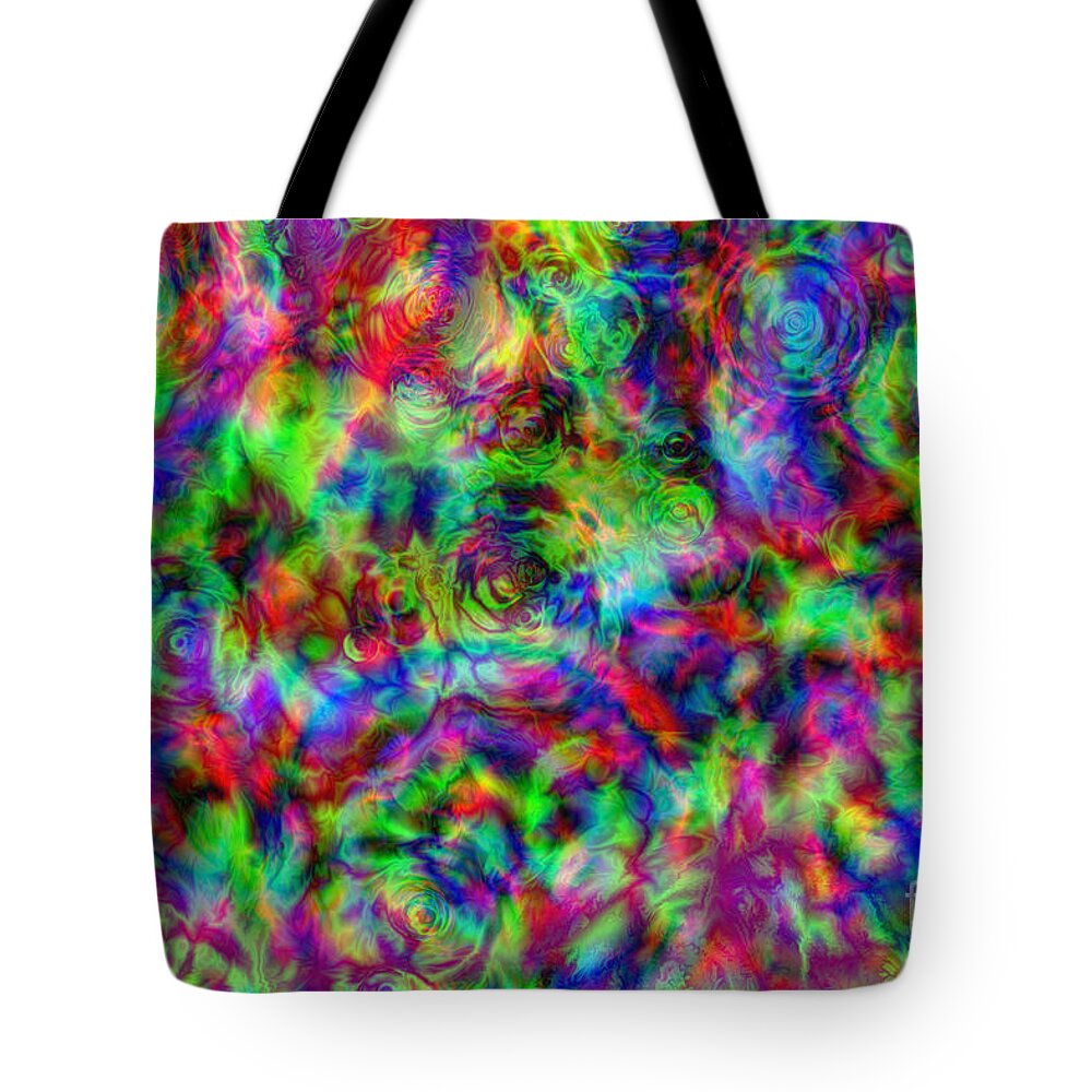 Abstract Tote Bag featuring the digital art Brainstorm by Diane Macdonald