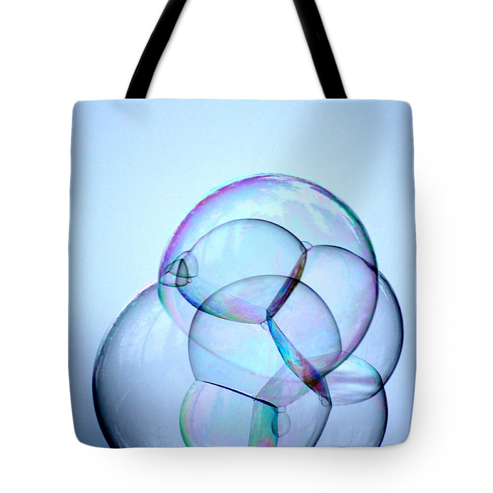 Bubble Tote Bag featuring the photograph Bubble Ball by Cathie Douglas