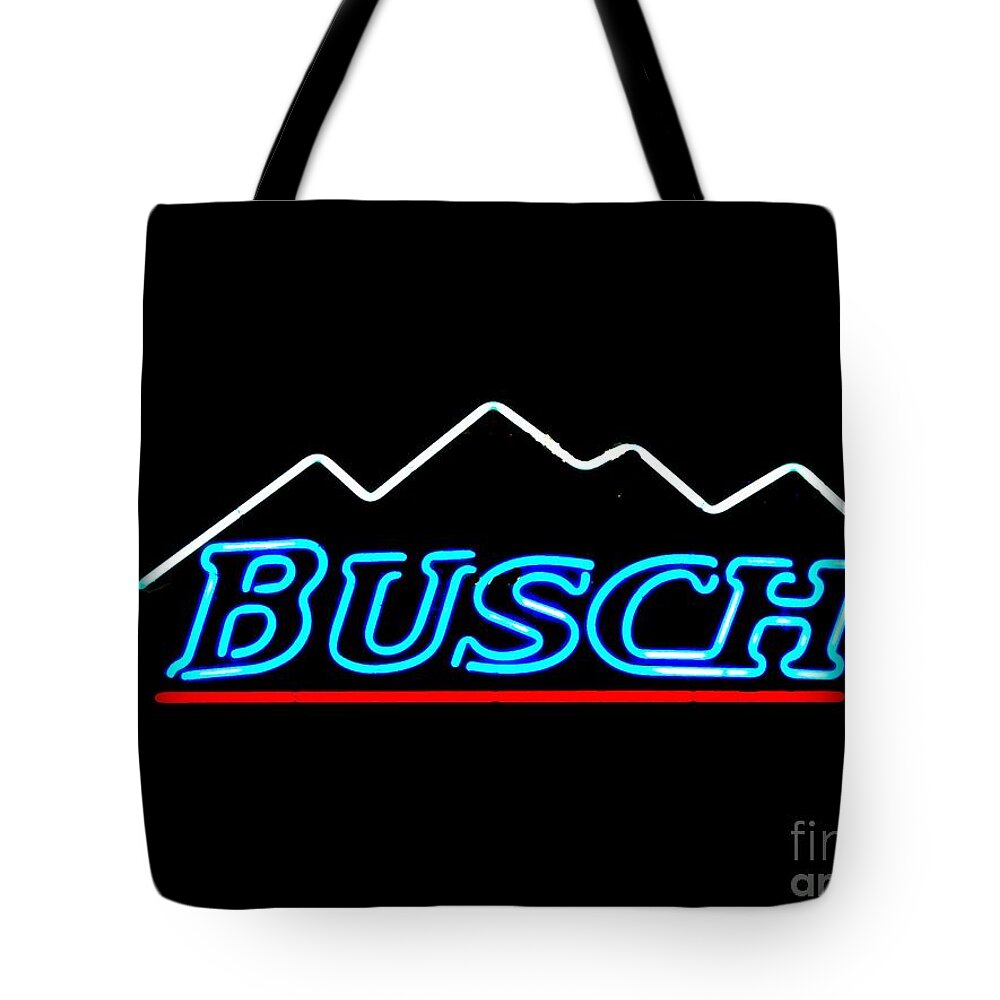  Tote Bag featuring the photograph Busch Light by Kelly Awad