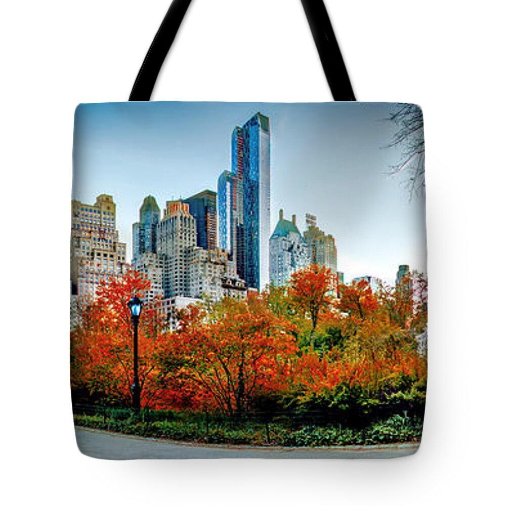 Central Park Tote Bag featuring the photograph Changing Of The Seasons by Az Jackson