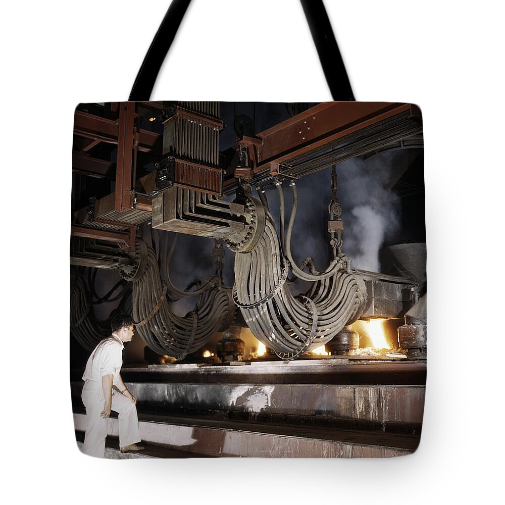 1942 Tote Bag featuring the photograph Chemical Plant, 1942 #1 by Granger