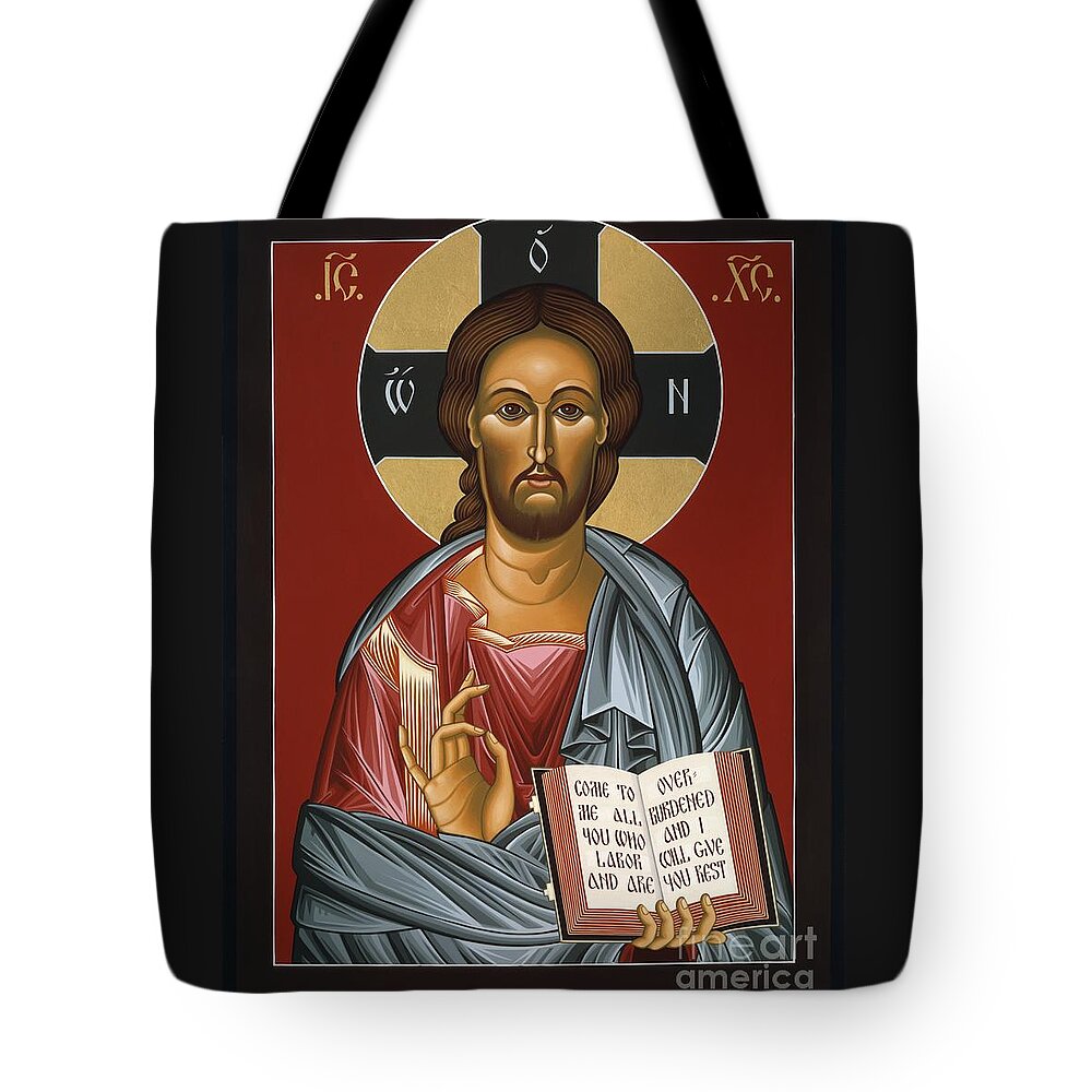 Christ All Merciful Tote Bag featuring the painting Christ All Merciful 022 by William Hart McNichols