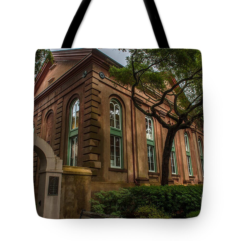 College Of Charleston Tote Bag featuring the photograph College of Charleston Campus #1 by Dale Powell