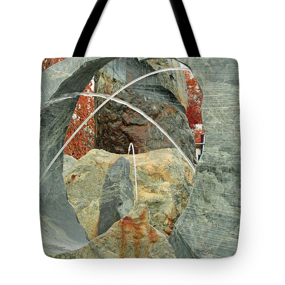 Fall Colors Tote Bag featuring the photograph Crossing Paths II by E Faithe Lester