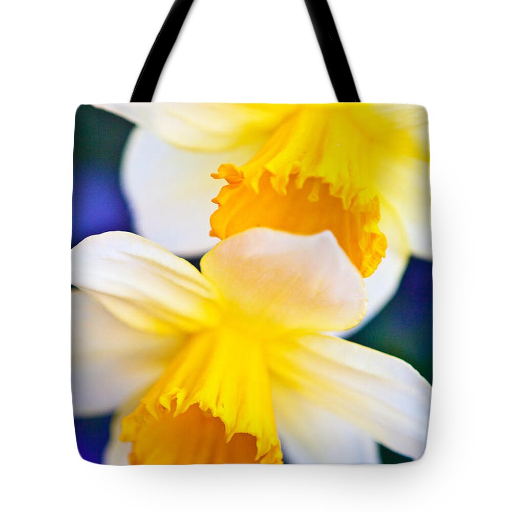 Daffodils Tote Bag featuring the photograph Daffodils by Roselynne Broussard