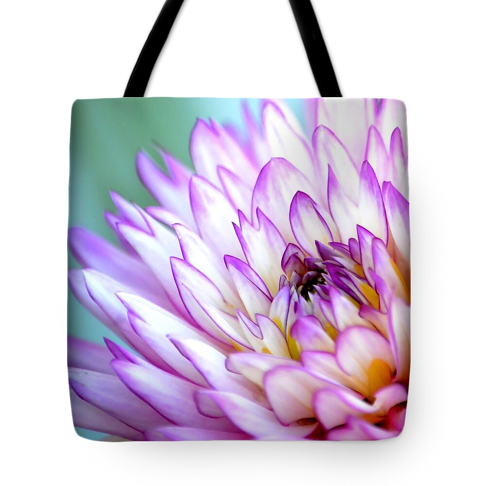 Flower Tote Bag featuring the photograph Dahlia by Deena Stoddard