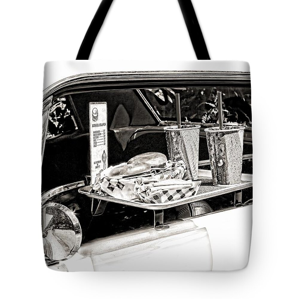 Food Tote Bag featuring the photograph Drive-in #4 by Rudy Umans
