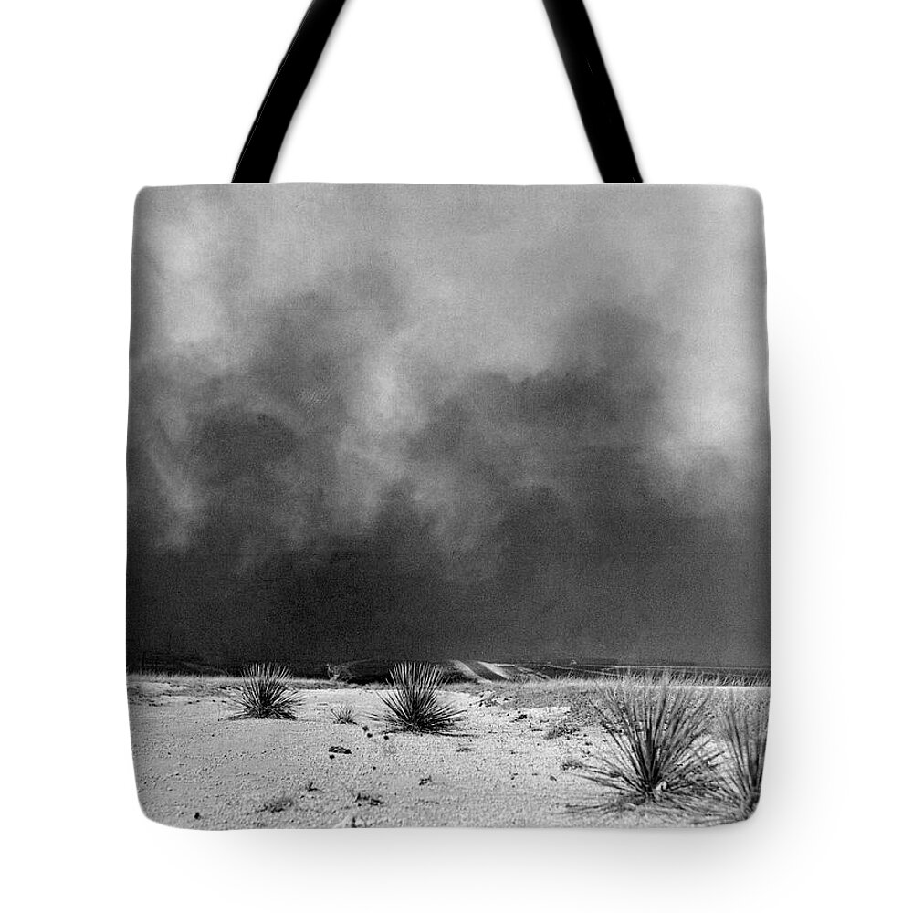 1936 Tote Bag featuring the photograph Drought Dust Storm, 1936 #1 by Granger