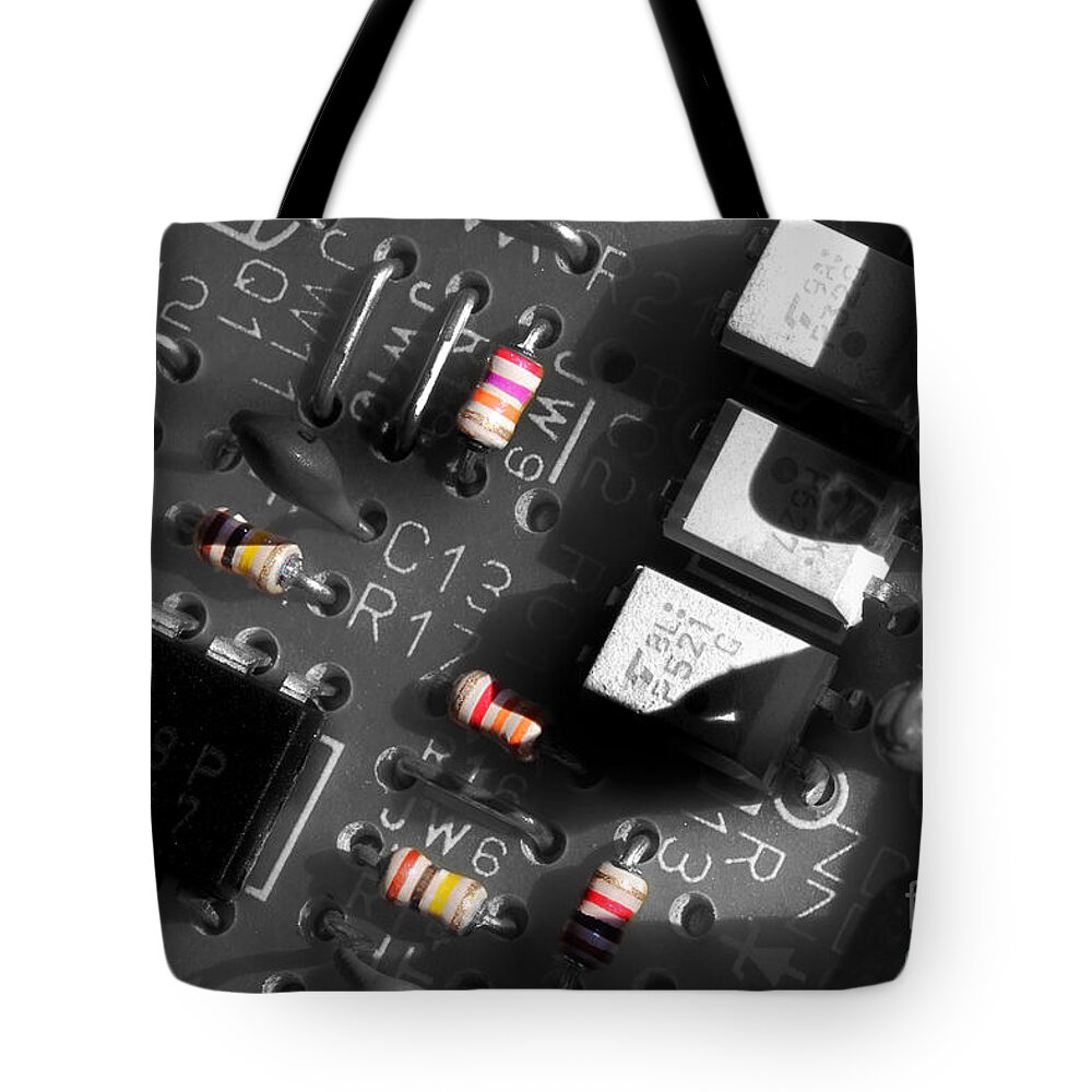 Electronics Tote Bag featuring the photograph Electronics 2 by Michael Eingle