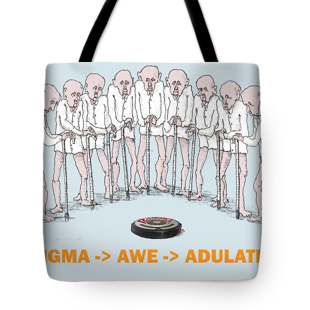 Enigma Tote Bag featuring the digital art Enigma #1 by R Allen Swezey