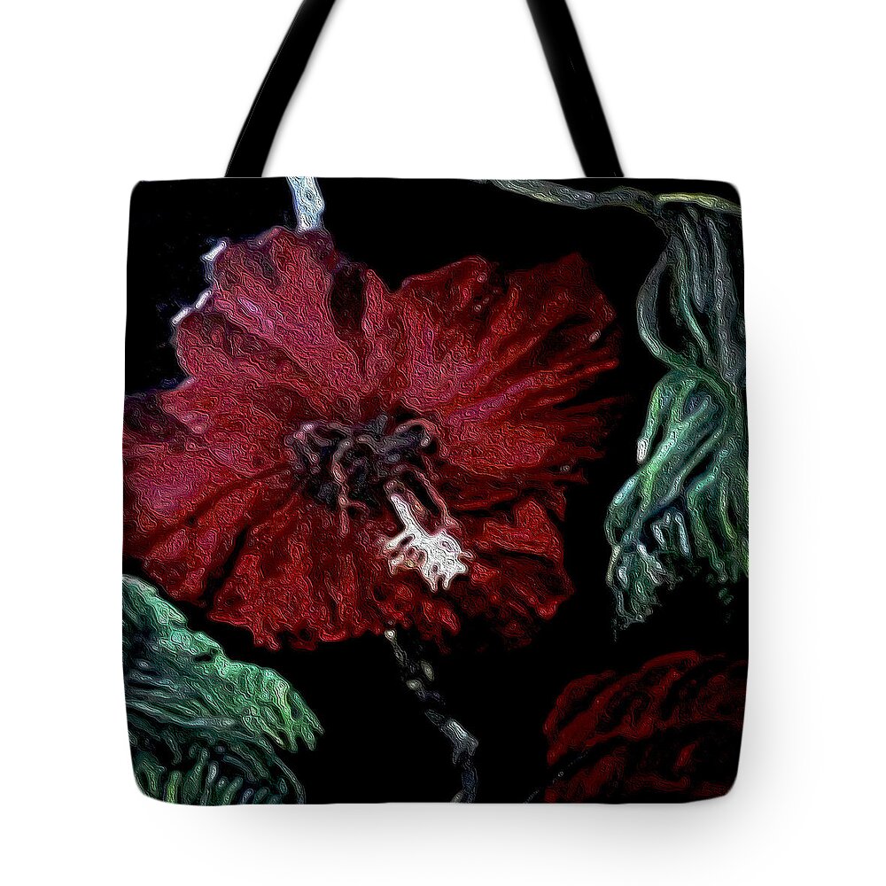 Flower Tote Bag featuring the painting Enrichment is Felt by Fallon Franzen