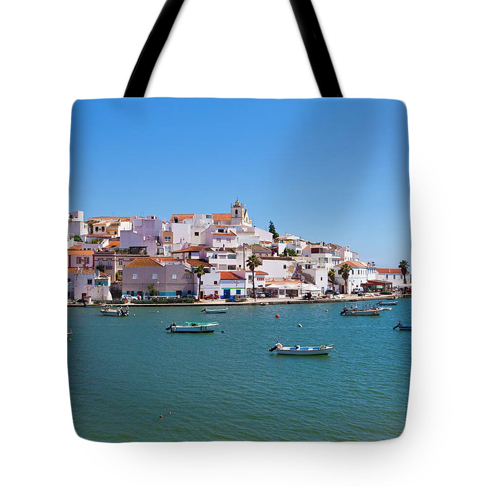 Algarve Tote Bag featuring the photograph Ferragudo, Algarve, Portugal #1 by Werner Dieterich