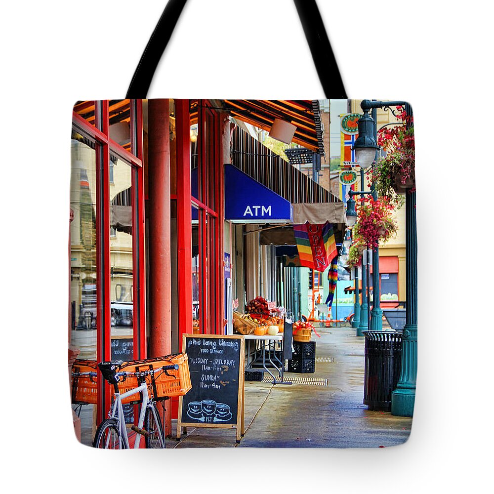 Findlay Market Tote Bag featuring the photograph Findlay Market in Cincinnati 0006 by Jack Schultz